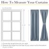imageNICETOWN Linen Door Curtain for Windows 100 Blackout French Door Curtains for Privacy Thermal Insulated Window Covering for Bedroom Living Room Stone Blue 30quot W x 72quot L 1 PanelStone Blue