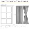 imageNICETOWN Linen Door Curtain for Windows 100 Blackout French Door Curtains for Privacy Thermal Insulated Window Covering for Bedroom Living Room Stone Blue 30quot W x 72quot L 1 PanelDove Grey