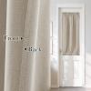 imageNICETOWN Linen Door Curtain for Windows 100 Blackout French Door Curtains for Privacy Thermal Insulated Window Covering for Bedroom Living Room Stone Blue 30quot W x 72quot L 1 PanelSand