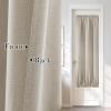 imageNICETOWN Linen Door Curtain for Windows 100 Blackout French Door Curtains for Privacy Thermal Insulated Window Covering for Bedroom Living Room Stone Blue 30quot W x 72quot L 1 PanelSand