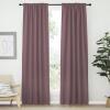 imageNICETOWN Living Room Darkening Curtains  Dry Rose Color W42 x L70 Set of 2 Home Decor Room Darkening Thermal Insulated Drapery Panels for OfficeSchoolHospital Window