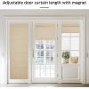 imageNICETOWN No Drill Roman Shadeo No Tools Door Blinds for Side Door Privacy Thermal Insulation Magnetic Window Curtains for French Front 1 Panel 22quot W x 64quot L Biscotti BeigeBiscotti Beige
