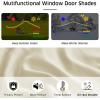 imageNICETOWN No Drill Roman Shadeo No Tools Door Blinds for Side Door Privacy Thermal Insulation Magnetic Window Curtains for French Front 1 Panel 22quot W x 64quot L Biscotti BeigeLight Beige