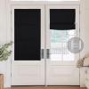 imageNICETOWN No Drill Roman Shadeo No Tools Door Blinds for Side Door Privacy Thermal Insulation Magnetic Window Curtains for French Front 1 Panel 22quot W x 64quot L Biscotti BeigeBlack