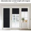 imageNICETOWN No Drill Roman Shadeo No Tools Door Blinds for Side Door Privacy Thermal Insulation Magnetic Window Curtains for French Front 1 Panel 22quot W x 64quot L Biscotti BeigeBlack