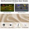 imageNICETOWN No Drill Roman Shadeo No Tools Door Blinds for Side Door Privacy Thermal Insulation Magnetic Window Curtains for French Front 1 Panel 22quot W x 64quot L Biscotti BeigeMagnetic  Biscotti Beige