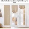 imageNICETOWN No Drill Roman Shadeo No Tools Door Blinds for Side Door Privacy Thermal Insulation Magnetic Window Curtains for French Front 1 Panel 22quot W x 64quot L Biscotti BeigeMagnetic  Biscotti Beige