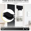 imageNICETOWN No Drill Roman Shadeo No Tools Door Blinds for Side Door Privacy Thermal Insulation Magnetic Window Curtains for French Front 1 Panel 22quot W x 64quot L Biscotti BeigeMagnetic  Black
