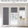 imageNICETOWN No Drill Roman Shadeo No Tools Door Blinds for Side Door Privacy Thermal Insulation Magnetic Window Curtains for French Front 1 Panel 22quot W x 64quot L Biscotti BeigeGrey