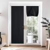 imageNICETOWN No Drill Roman Shadeo No Tools Door Blinds for Side Door Privacy Thermal Insulation Magnetic Window Curtains for French Front 1 Panel 22quot W x 64quot L Biscotti BeigeMagnetic  Black