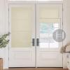imageNICETOWN No Drill Roman Shadeo No Tools Door Blinds for Side Door Privacy Thermal Insulation Magnetic Window Curtains for French Front 1 Panel 22quot W x 64quot L Biscotti BeigeLight Beige