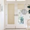 imageNICETOWN No Drill Roman Shadeo No Tools Door Blinds for Side Door Privacy Thermal Insulation Magnetic Window Curtains for French Front 1 Panel 22quot W x 64quot L Biscotti BeigeBiscotti Beige