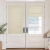 imageNICETOWN No Drill Roman Shadeo No Tools Door Blinds for Side Door Privacy Thermal Insulation Magnetic Window Curtains for French Front 1 Panel 22quot W x 64quot L Biscotti BeigeLight Beige
