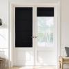 imageNICETOWN No Drill Roman Shadeo No Tools Door Blinds for Side Door Privacy Thermal Insulation Magnetic Window Curtains for French Front 1 Panel 22quot W x 64quot L Biscotti BeigeBlack