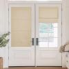 imageNICETOWN No Drill Roman Shadeo No Tools Door Blinds for Side Door Privacy Thermal Insulation Magnetic Window Curtains for French Front 1 Panel 22quot W x 64quot L Biscotti BeigeBiscotti Beige