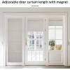 imageNICETOWN No Drill Roman Shadeo No Tools Door Blinds for Side Door Privacy Thermal Insulation Magnetic Window Curtains for French Front 1 Panel 22quot W x 64quot L Biscotti BeigeNatural