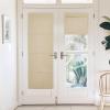 imageNICETOWN No Drill Roman Shadeo No Tools Door Blinds for Side Door Privacy Thermal Insulation Magnetic Window Curtains for French Front 1 Panel 22quot W x 64quot L Biscotti BeigeBiscotti Beige