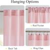 imageNICETOWN NonSeeThrough Sage Green Sheer Curtains for Bedroom Privacy Rod Pocket ampamp Back Tab Light Filtering Window Treatments for Living Room W52 x L84 2 PanelsPink