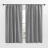 imageNICETOWN RV Curtains for Camper Windows  Silver Grey Color 34x54 Inch 2 Panels Set Thermal Insulated Room Darkening Blackout DrapesDraperies with Rod Pocket ampamp Back Tab for Half Window