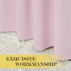 imageNICETOWN Room Darkening Baby Pink Curtains W100 x L84 for Sliding Door Grommet Thermal Insulated Light Blocking Window Treatments for BedroomLiving Room 1 Panel