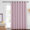 imageNICETOWN Room Darkening Baby Pink Curtains W100 x L84 for Sliding Door Grommet Thermal Insulated Light Blocking Window Treatments for BedroomLiving Room 1 Panel