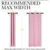 imageNICETOWN Room Darkening Curtains 63quot Long Set of 2 for Bedroom Rouge Pink Nursery Essential Thermal Insulated Solid Grommet Top Blackout CurtainsDrapes 1 Pair 42 inches Wide