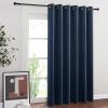 imageNICETOWN Bedroom Window Blackout Curtain Panel  Thermal Insulated Blackout DrapeDrapery for Loft Guestroom Navy 1 Panel 80 x 84 inch