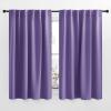 imageNICETOWN Blackout Curtain Panels for Living Room  Lilac Purple Color 52x63 Inch 2 Panels Set Room Darkening Blackout Drapes for Window