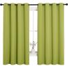imageNICETOWN Blackout Curtain Panels for Loft Window Thermal Insulated Solid Grommet Top Blackout DraperiesDrapes for Window 1 Pair 55 x 68 inches in Fresh Green