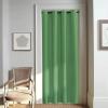 imageNICETOWN Door Curtain for Closet Doors 80 Inches Long 1 Panel Blackout Doorway Curtain for Open Closet Bedroom Room Divider Living Room for Privacy Froest Green 1 Panel 46W x 80L