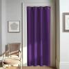 imageNICETOWN Door Curtain for Closet Doors 80 Inches Long 1 Panel Blackout Doorway Curtain for Open Closet Bedroom Room Divider Living Room for Privacy Royal Purple 1 Panel 46W x 80L