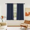 imageNICETOWN Navy Blue Blackout Curtain 54 inch Length Grommet Thermal Curtains Room Darkening Window Treatment Light Blocking Drape for BedroomOffice 1 Panel W46 x L54