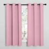 imageNICETOWN Room Darkening Curtains 63quot Long Set of 2 for Bedroom Rouge Pink Nursery Essential Thermal Insulated Solid Grommet Top Blackout CurtainsDrapes 1 Pair 42 inches Wide