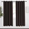 imageNICETOWN Toffee Brown Blackout Curtain 78 inch Long W55 x L78 1 Panel Thermal Insulated Window Treatment with Grommet Room Darkening Thermal Insulated Panel for BedroomLiving Room