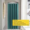 imageNICETOWN Room Darkning Blinds for Patio Door Sliding Door Insulated Blackout Curtains Extra Wide Curtain for VillaHallParlor Cappuccino 70 inches W x 84 inches L Single PanelSea Teal