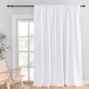 imageNICETOWN Room Darkning Blinds for Patio Door Sliding Door Insulated Blackout Curtains Extra Wide Curtain for VillaHallParlor Cappuccino 70 inches W x 84 inches L Single PanelWhite