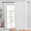 imageNICETOWN Room Darkning Blinds for Patio Door Sliding Door Insulated Blackout Curtains Extra Wide Curtain for VillaHallParlor Cappuccino 70 inches W x 84 inches L Single PanelWhite