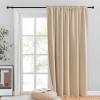 imageNICETOWN Room Darkning Blinds for Patio Door Sliding Door Insulated Blackout Curtains Extra Wide Curtain for VillaHallParlor Cappuccino 70 inches W x 84 inches L Single PanelBiscotti Beige