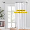 imageNICETOWN Room Darkning Blinds for Patio Door Sliding Door Insulated Blackout Curtains Extra Wide Curtain for VillaHallParlor Cappuccino 70 inches W x 84 inches L Single PanelWhite