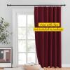 imageNICETOWN Room Darkning Blinds for Patio Door Sliding Door Insulated Blackout Curtains Extra Wide Curtain for VillaHallParlor Cappuccino 70 inches W x 84 inches L Single PanelBurgundy Red