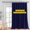 imageNICETOWN Room Darkning Blinds for Patio Door Sliding Door Insulated Blackout Curtains Extra Wide Curtain for VillaHallParlor Cappuccino 70 inches W x 84 inches L Single PanelDark Blue