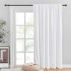 imageNICETOWN Room Darkning Blinds for Patio Door Sliding Door Insulated Blackout Curtains Extra Wide Curtain for VillaHallParlor Cappuccino 70 inches W x 84 inches L Single PanelWhite