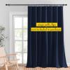 imageNICETOWN Room Darkning Blinds for Patio Door Sliding Door Insulated Blackout Curtains Extra Wide Curtain for VillaHallParlor Cappuccino 70 inches W x 84 inches L Single PanelNavy Blue