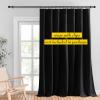 imageNICETOWN Room Darkning Blinds for Patio Door Sliding Door Insulated Blackout Curtains Extra Wide Curtain for VillaHallParlor Cappuccino 70 inches W x 84 inches L Single PanelBlack