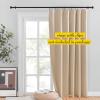 imageNICETOWN Room Darkning Blinds for Patio Door Sliding Door Insulated Blackout Curtains Extra Wide Curtain for VillaHallParlor Cappuccino 70 inches W x 84 inches L Single PanelBiscotti Beige