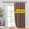 imageNICETOWN Room Darkning Blinds for Patio Door Sliding Door Insulated Blackout Curtains Extra Wide Curtain for VillaHallParlor Cappuccino 70 inches W x 84 inches L Single PanelCappuccino