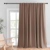 imageNICETOWN Room Darkning Blinds for Patio Door Sliding Door Insulated Blackout Curtains Extra Wide Curtain for VillaHallParlor Cappuccino 70 inches W x 84 inches L Single PanelCappuccino