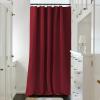 imageNICETOWN Room Darkning Blinds for Patio Door Sliding Door Insulated Blackout Curtains Extra Wide Curtain for VillaHallParlor Cappuccino 70 inches W x 84 inches L Single PanelBurgundy Red