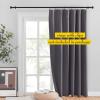 imageNICETOWN Room Darkning Blinds for Patio Door Sliding Door Insulated Blackout Curtains Extra Wide Curtain for VillaHallParlor Cappuccino 70 inches W x 84 inches L Single PanelGrey