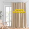 imageNICETOWN Room Darkning Blinds for Patio Door Sliding Door Insulated Blackout Curtains Extra Wide Curtain for VillaHallParlor Cappuccino 70 inches W x 84 inches L Single PanelBiscotti Beige